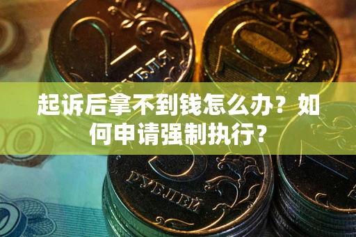 武汉起诉后拿不到钱怎么办？如何申请强制执行？