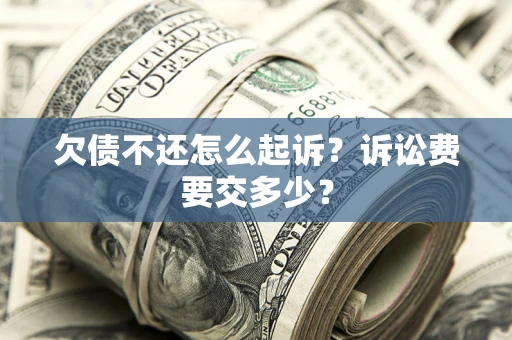 武汉欠债不还怎么起诉？诉讼费要交多少？