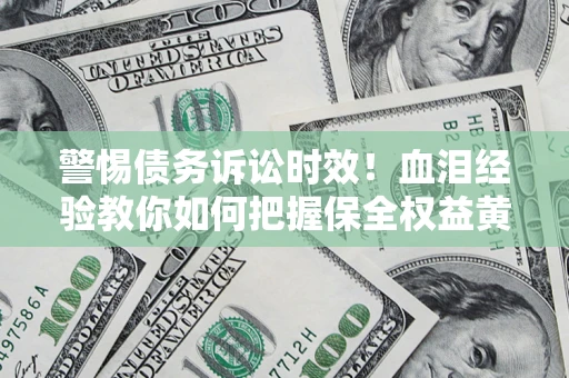 武汉警惕债务诉讼时效！血泪经验教你如何把握保全权益黄金期