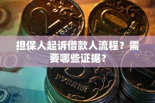 武汉担保人起诉借款人流程？需要哪些证据？