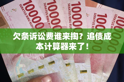 武汉欠条诉讼费谁来掏？追债成本计算器来了！