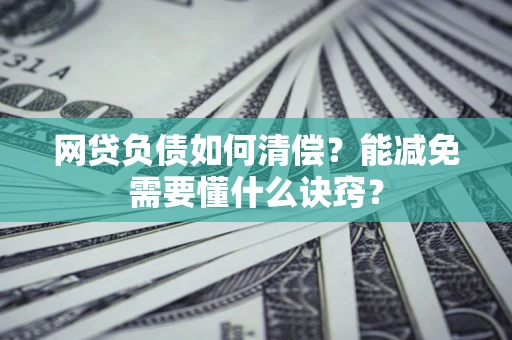 武汉网贷负债如何清偿？能减免需要懂什么诀窍？