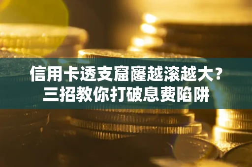 武汉信用卡透支窟窿越滚越大？三招教你打破息费陷阱
