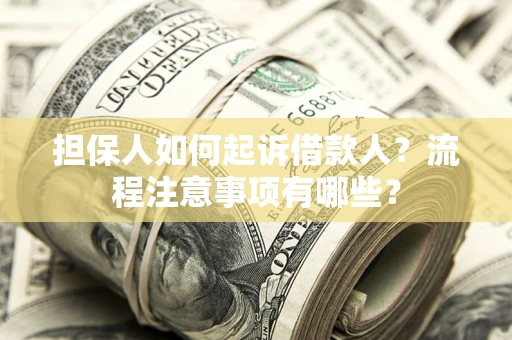 武汉担保人如何起诉借款人？流程注意事项有哪些？